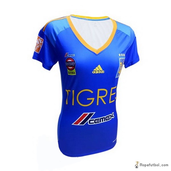 Camiseta Tigres de la UANL Replica Segunda Ropa Mujer 2017/18 Azul